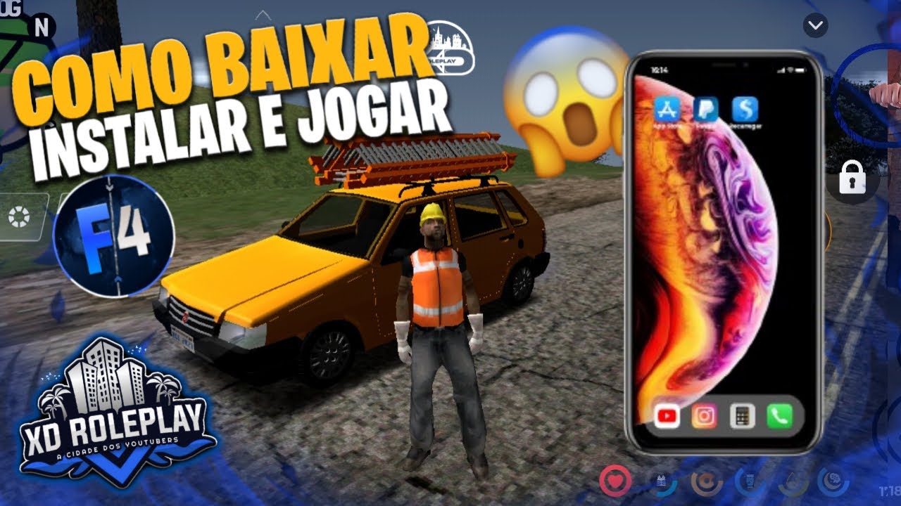 COMO BAIXAR E INSTALAR APK LAUCHER XD ROLEPLAY 100% MOBILE INOVADOR MTA DE ANDROID GTA SAMP