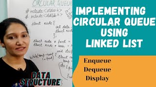 Implementation Of Circular Queue Using Linked List | Data Structure #50
