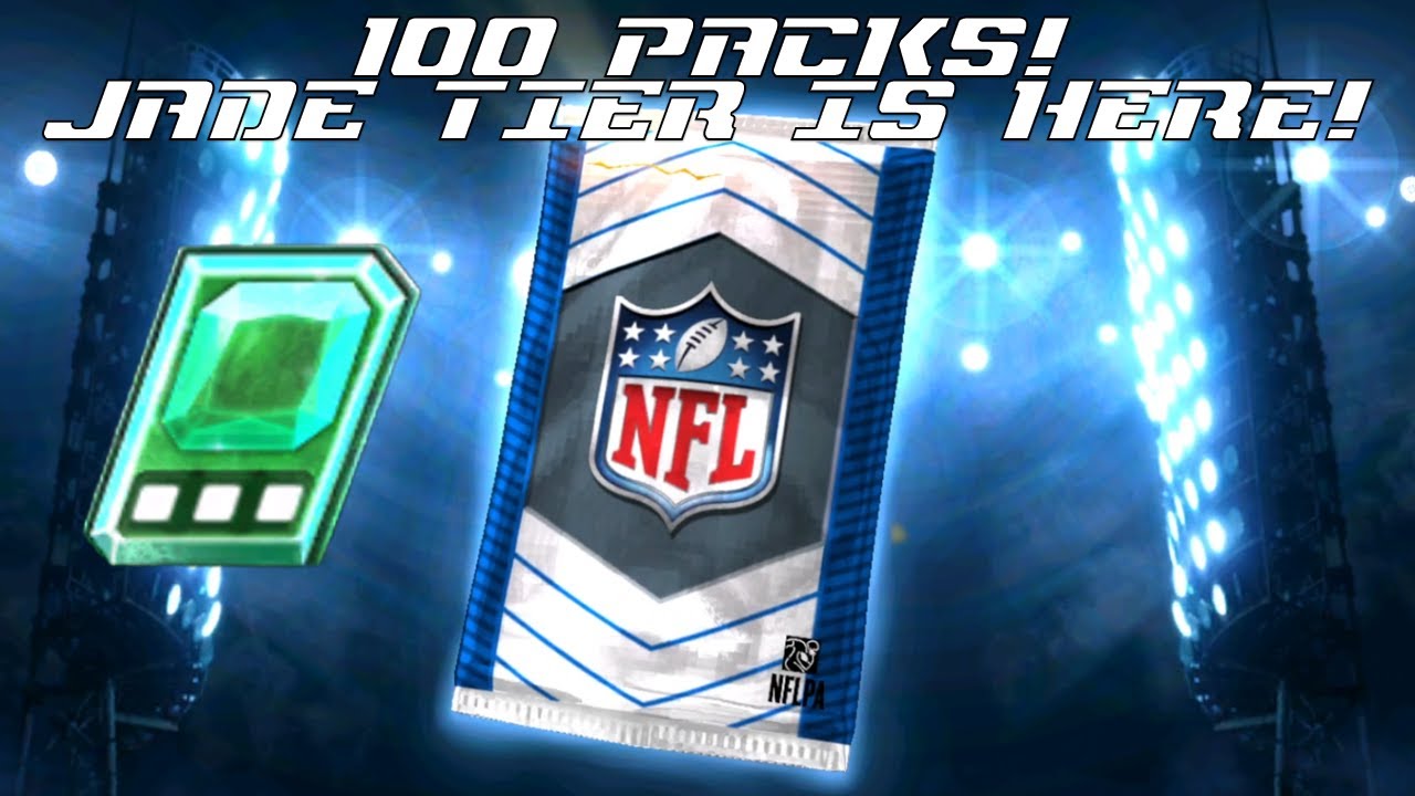 JADE TIER IS HERE! OPENING 100+ PACKS CHASING TOP NEW CARDS!! (NFL 2K Playmakers)