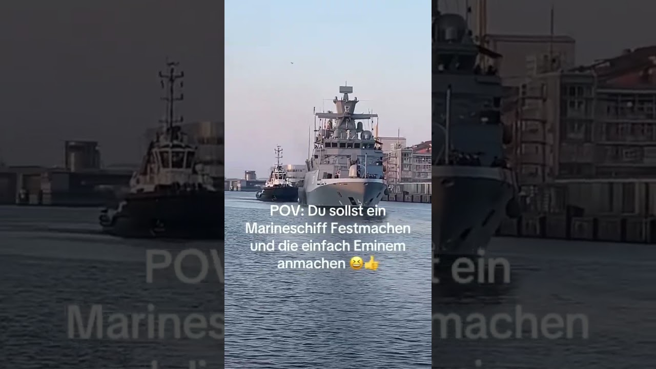 POV: Du sollst ein Marineschiff fest machen und die einfach Eminem anmachen