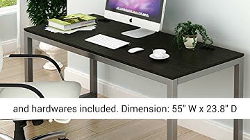 SHW Home Office 55 Inch Large Computer Desk