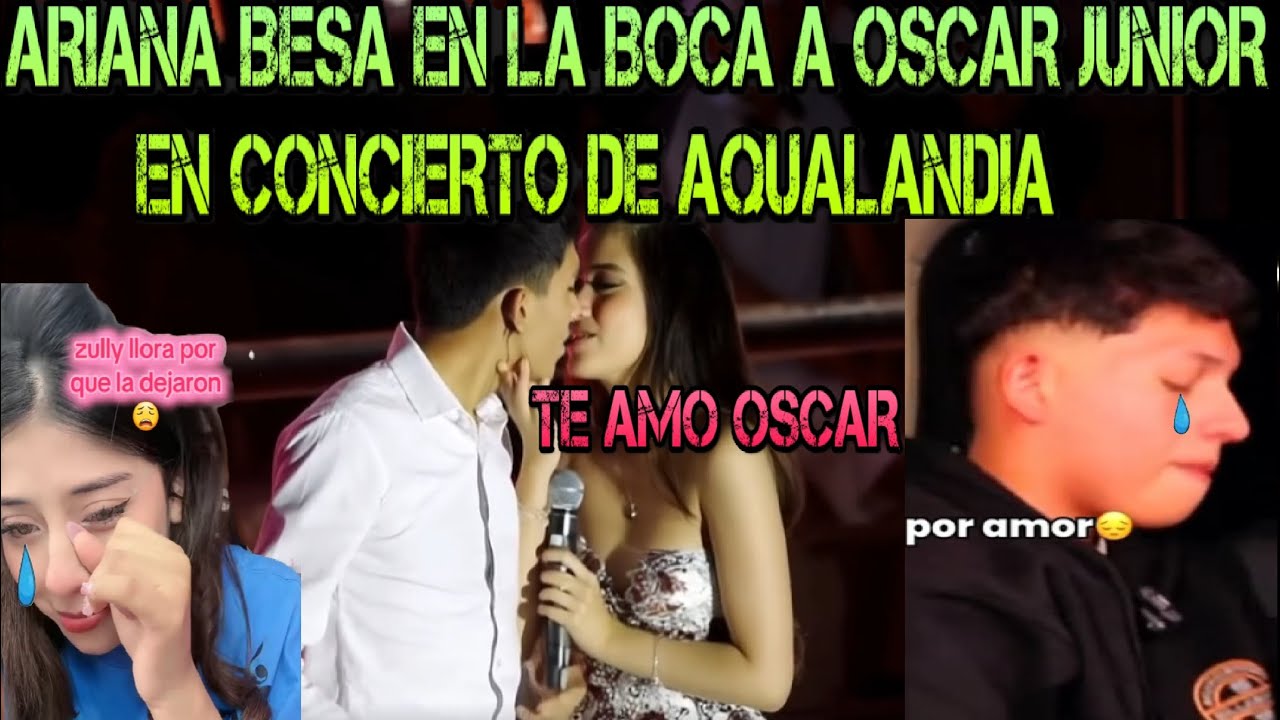 ARIANA GONZALES  BESA a OSCAR JUNIOR EN CONCIERTO AQUALANDIA ICA 