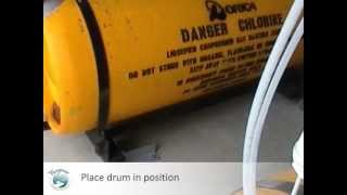 Connection of a Full Chlorine Drum