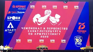 Чемпионат Санкт-Петербурга по армрестлингу 2020. Финалы и абсолютка.