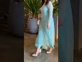 Stunning Sky Blue Silk Suit With Stone Work ✨ Perfect Party Wear Look 😍💖 #shorts #fashion #trending