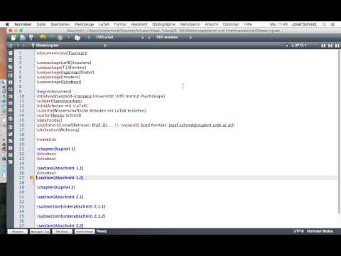 LaTeX Tutorial -