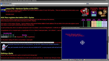Learn Z80 Assembly: Lesson P32 - Hardware Sprites on the CPC+