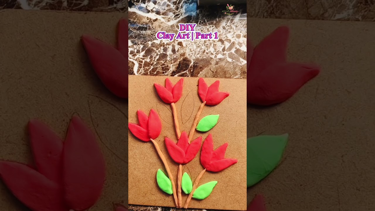 DIY Clay Art | Handmade Flower Design