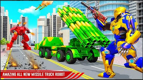 US Army Missile Truck Robot Transform- Missile Attack Game: Android Games