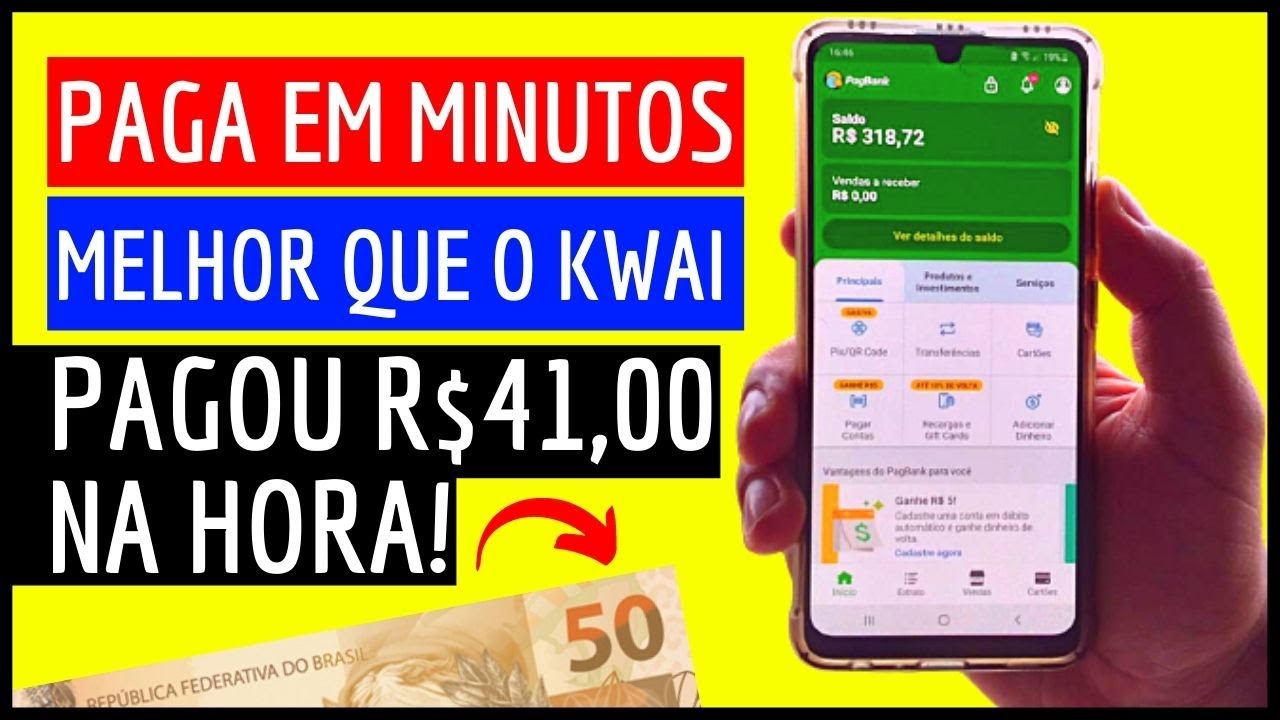 MELHOR QUE O KWAI – APP QUE PAGA NA HORA! SAQUEI R$41,00 | APP PARA GANHAR DINHEIRO ONLINE