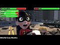 The Incredibles Frozone Vs Omnidroid V 10 With Healthbars The Incredibles Frozone Vs Omnidroid V 10 With Healthbars
