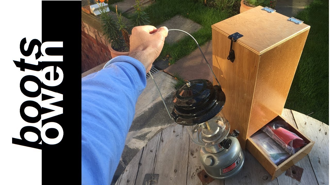 ⁣Make a Coleman Lamp Box from wood