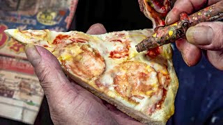 How a 83-Year-Old Craftsman Makes Amazingly Realistic Pizza Food Samples