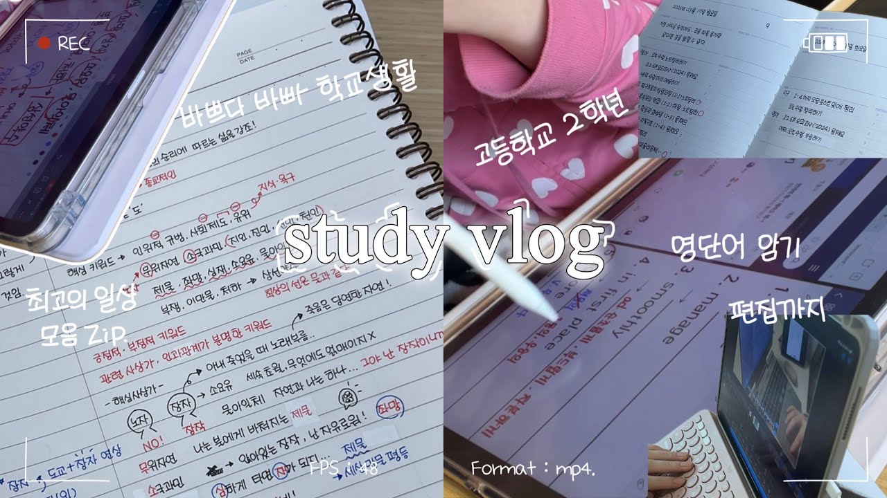 [study vlog] 개학한지 벌써 2주..? 고2의 바쁘다 바빠 현대 사회 브이로그🏃‍♀️• 공부 브이로그 • 공부자극