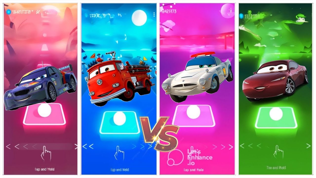 Epik Tiles Hop - Crazy McQueen Monster Tiles Hop Challenge!