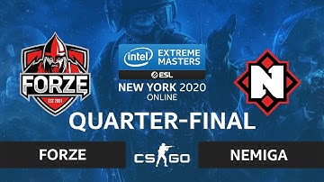 CS:GO - Nemiga vs forZe [Dust2] Map 2 - IEM New York 2020 - Quarter-final - CIS