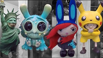 2016 NYCC New York Comic Con Art Toys Designer Toys Custom Toys Part 1 Kid Robot Toy Tokyo sculpture