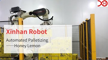 Xinhan Robot | Automation application in beverages industry, robotic palletizing for Honey Lemon~