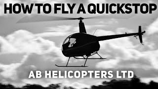 How to fly a quick stop | Learn to fly a helicopter