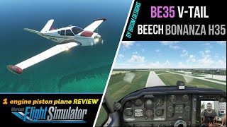 MSFS2020 • Beechcraft Bonanza H35 V-TAIL • BRsim Designs •  обзор • $$$ payware plane review • L1P
