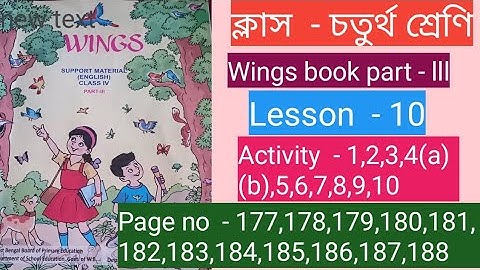 Class  - 4/wings book part-3/Lesson-10/Activity- 1,2,3,4(a)(b),5,6,7,8,9,10/page no-177 to 188