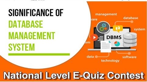 National Level E-Quiz On Database Management System I Free Online Certificate @DigitalClassroomOfficial