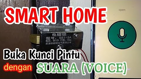 Smart Home - Open Door Lock With Voice | Kunci Pintu dengan Suara | Arduino Bluetooth HC-05