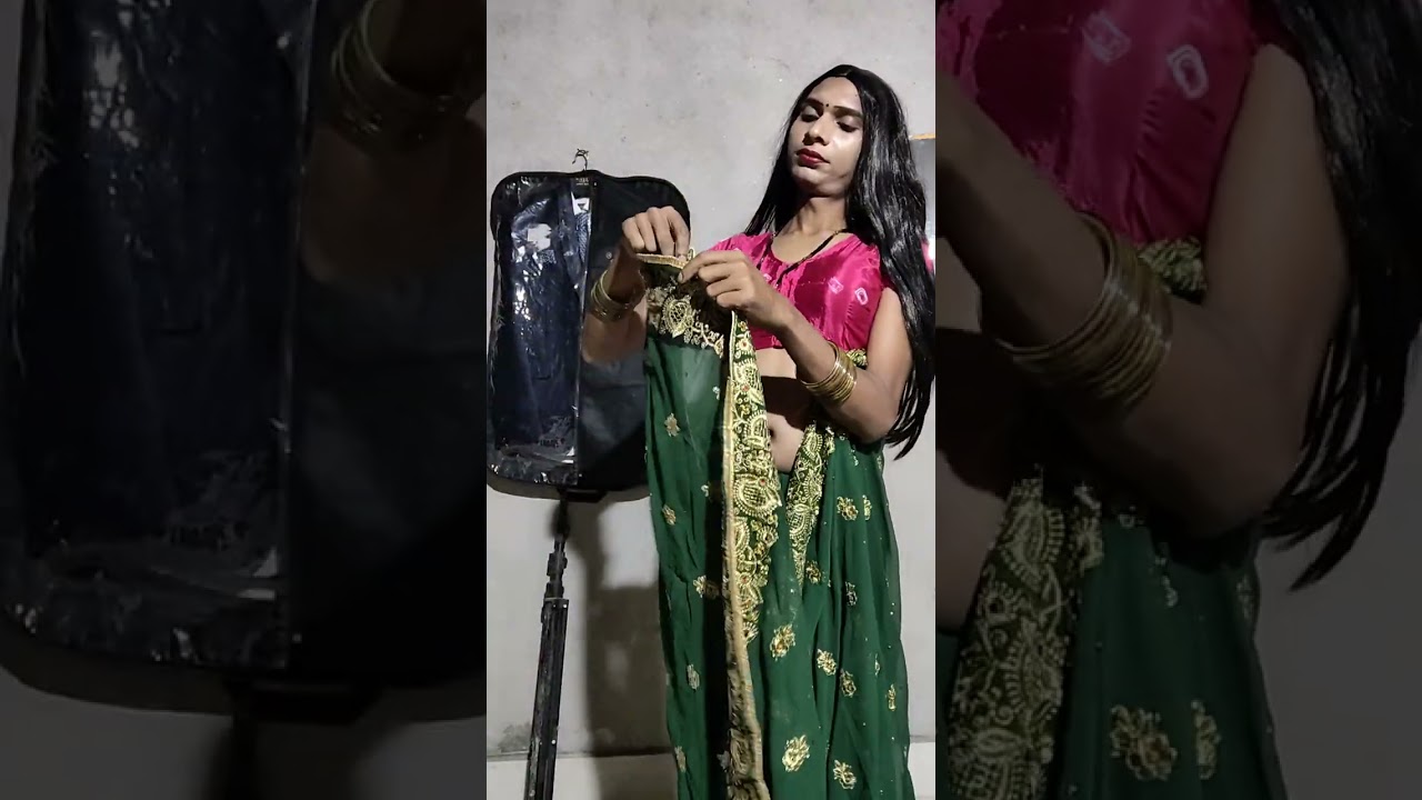 Pooja cd weare green saree look beautiful.  || 