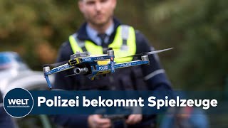 DIE DROHNEN-POLIZEI: Ab 2021 gibt's 106 fliegende Helfer für eine moderne Polizeiarbeit