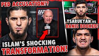 Islam Makhachev’s Shocking Transformation! Dana Reacts & Tsarukyan vs Danis BOOKED! | MMA News