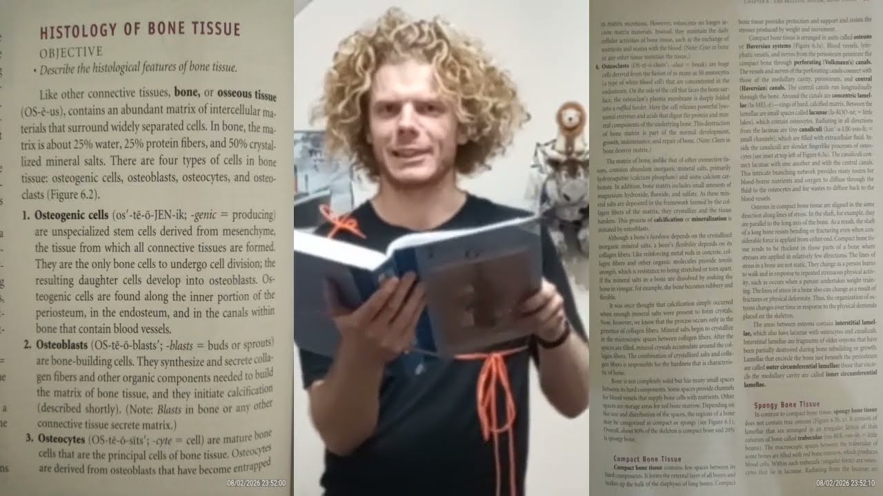 Osteology Part 4, Histology of Bone Tissue Part 2, and Wristtraining, Reg. PJNKBMHL