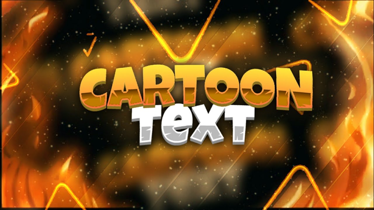 Cartoon Gaming Text Effect Tutorial | On Android | Funny Comic Text Tutorial | PS Touch | 