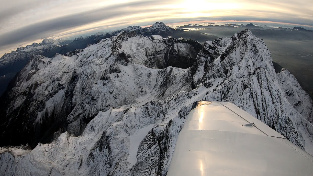 Yverdon aérodrome LSGY - Petit vol d'automne dans les alpes