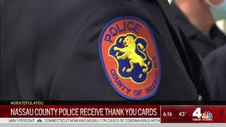Nassau County Police Receive Thank You Notes | NBC New York screenshot 5