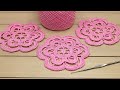 ВЯЗАНИЕ КРЮЧКОМ простой ЦВЕТОК для ирландского кружева МАСТЕР-КЛАСС для начинающих  crochet flowers