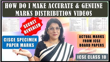 ACCURATE MARKS DISTRIBUTION SECRET | SPECIMEN PAPER VS ICSE BOARD PAPERS ANALYSIS  | ICSE BOARD 2023