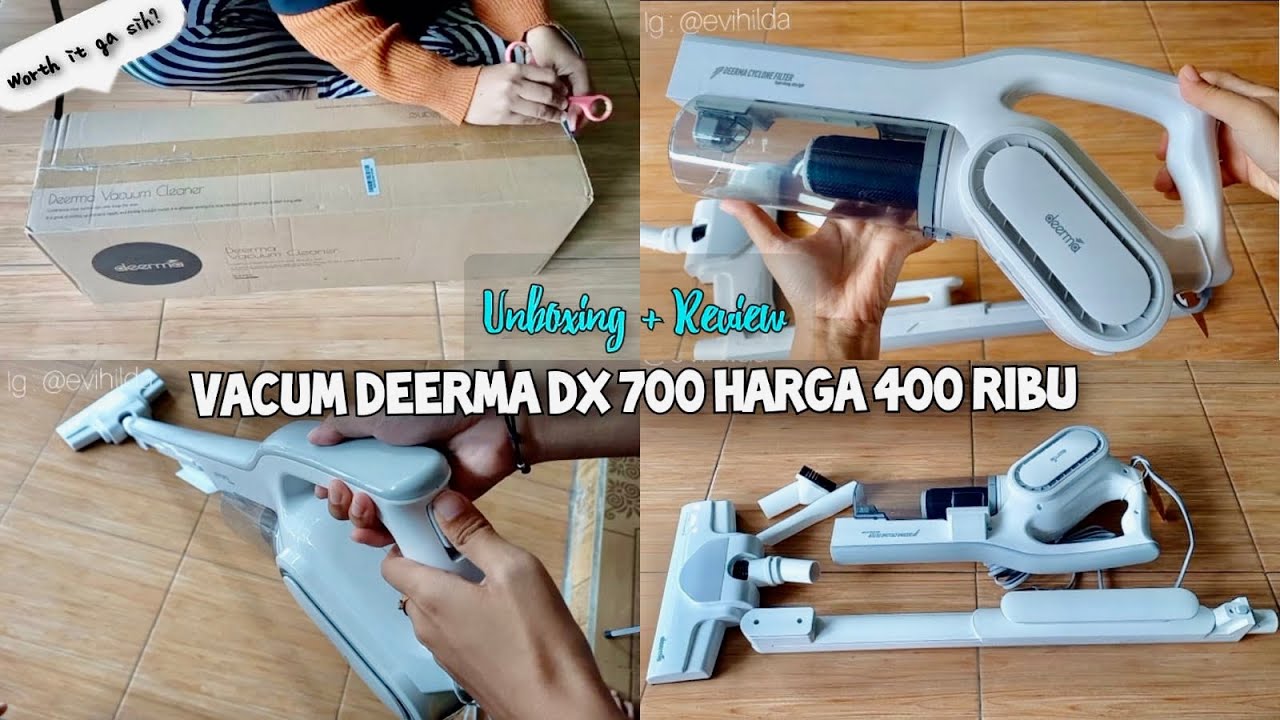 UNBOXING DAN REVIEW VACUUM CLEANER DEERMA DX 700 | VACUM MURAH DAN BAGUS -  YouTube