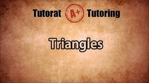 Triangles - Secondaire 4 SN au Québec