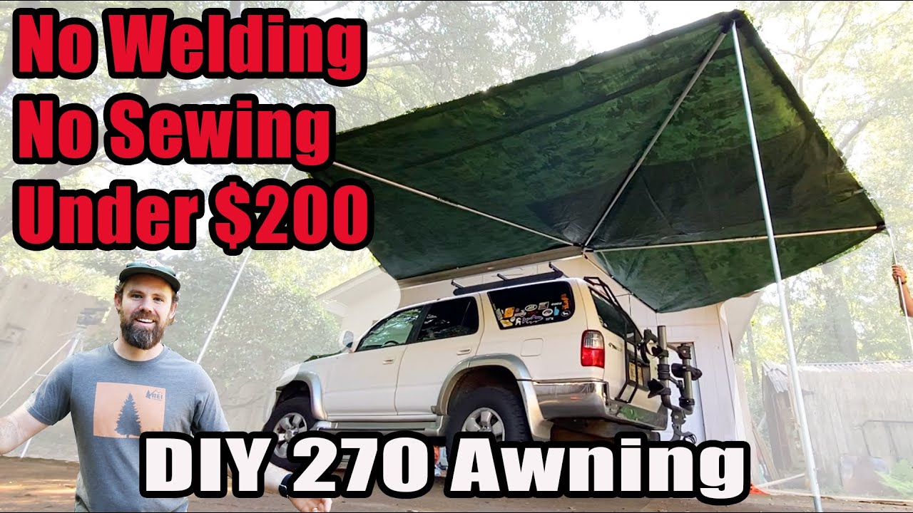 Building a 270 Degree Truck Awning!! No Welding! YouTube