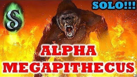 Ark Survival Evolved - SOLO Alpha Megapithecus Boss Fight