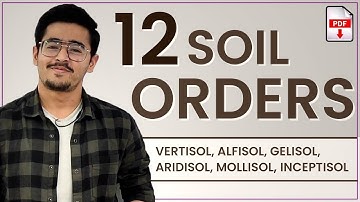 SOIL ORDERS Part 1 VERTISOL ALFISOL GELISOL ARIDISOL MOLLISOL INCEPTISOL #soilscience #icarjrf #soil
