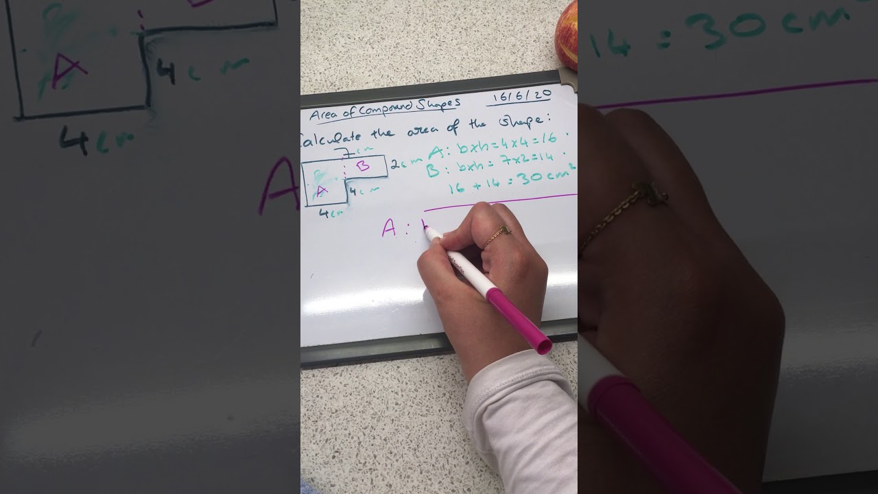 Area of compound shape method 1 - YouTube