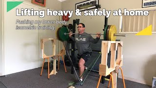 How to lift heavy & safely at home - Lower body Isometric & BFR training ideas