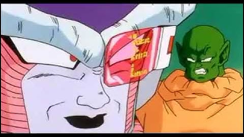 Frieza checking power level with scouter in Namek people