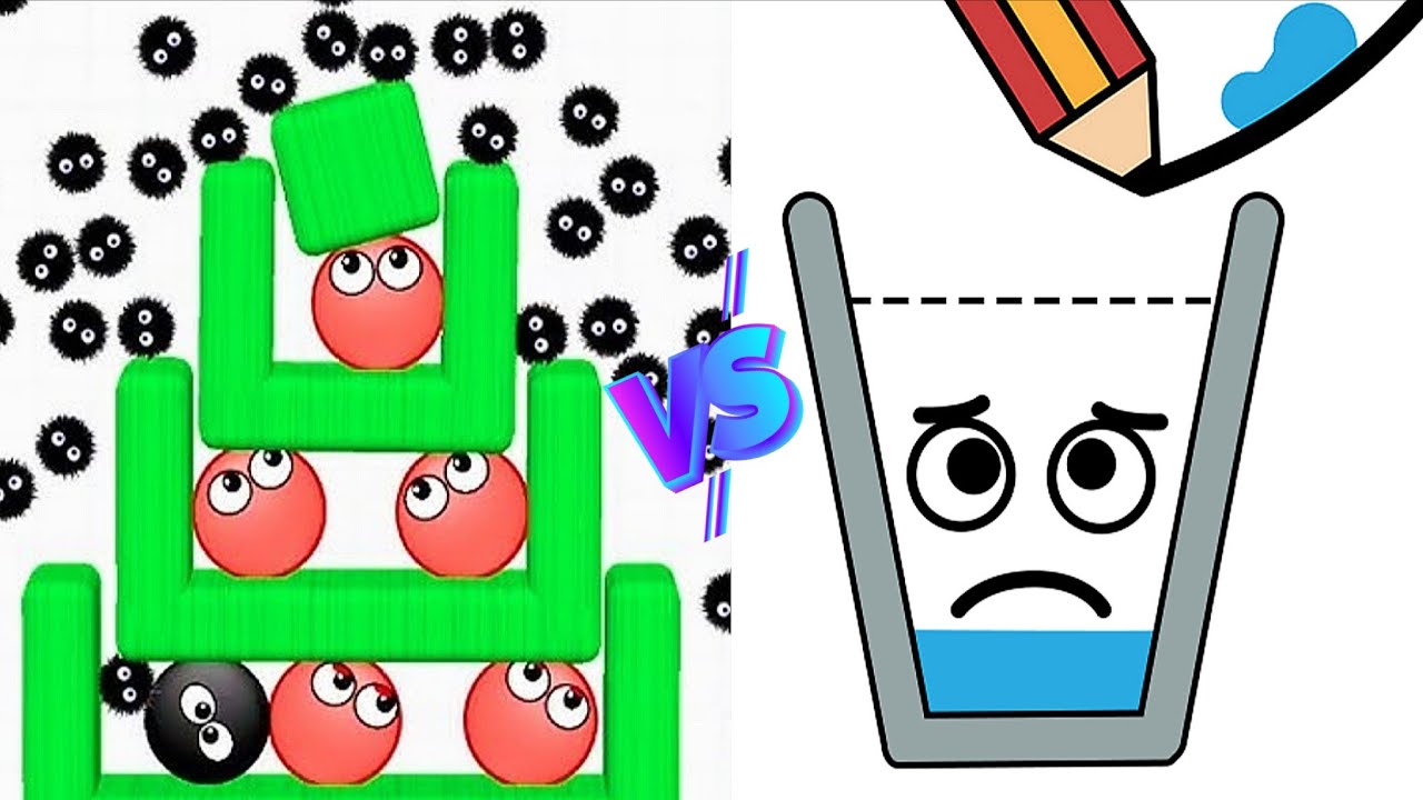 Happy Glass Puzzle VS Hide Ball Brain Teaser Logic Puzzle Merge Double Mix!