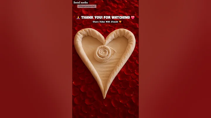 How to Make Towel Art Heart | Easy Towel Folding Tutorial