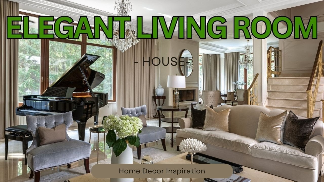 Elegant Living Room: Timeless Sophistication and Luxurious Comfort ...