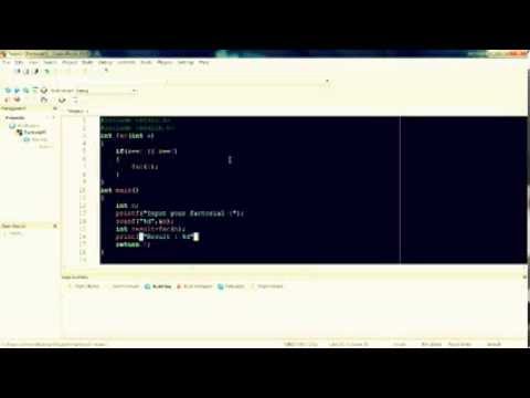 factorial - C language