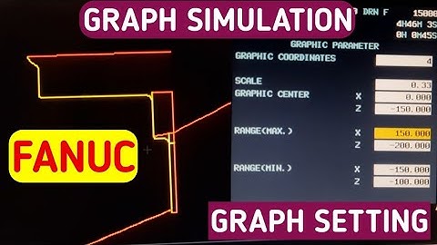 Graph Simulation in Fanuc | CNC me Graph kese dekhe | Graph Screen setting | CNC