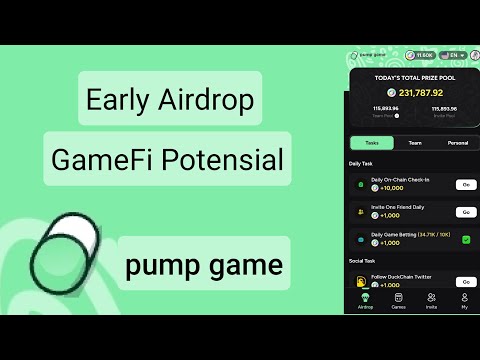 Airdrop Terbaru Pump Game Project GameFi dan Tutorial Garap di HP